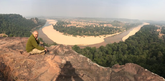 Sudhir at the hill top in Sanjay Dubri National Park