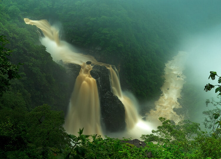 water fall image with slow shutter speed