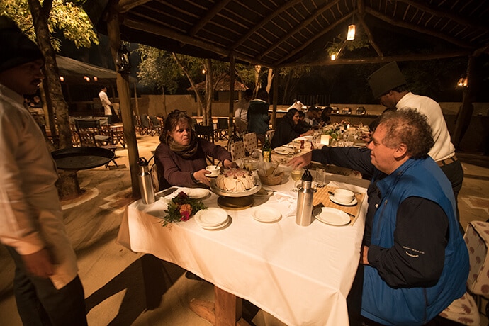 dinner in bandhavgarh